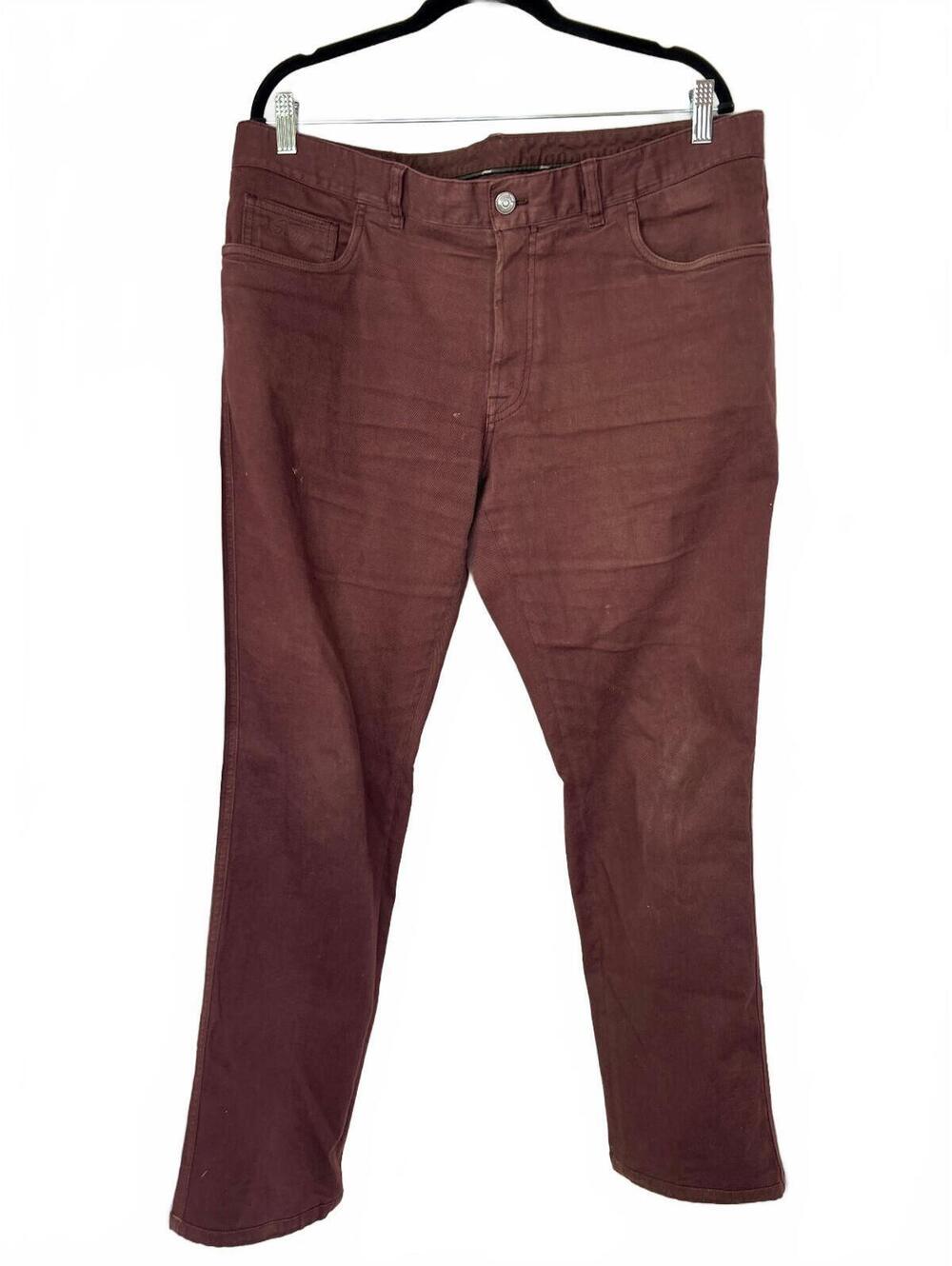 Brioni Chamonix Comfort Fit Burgundy Men's Trousers Size 38